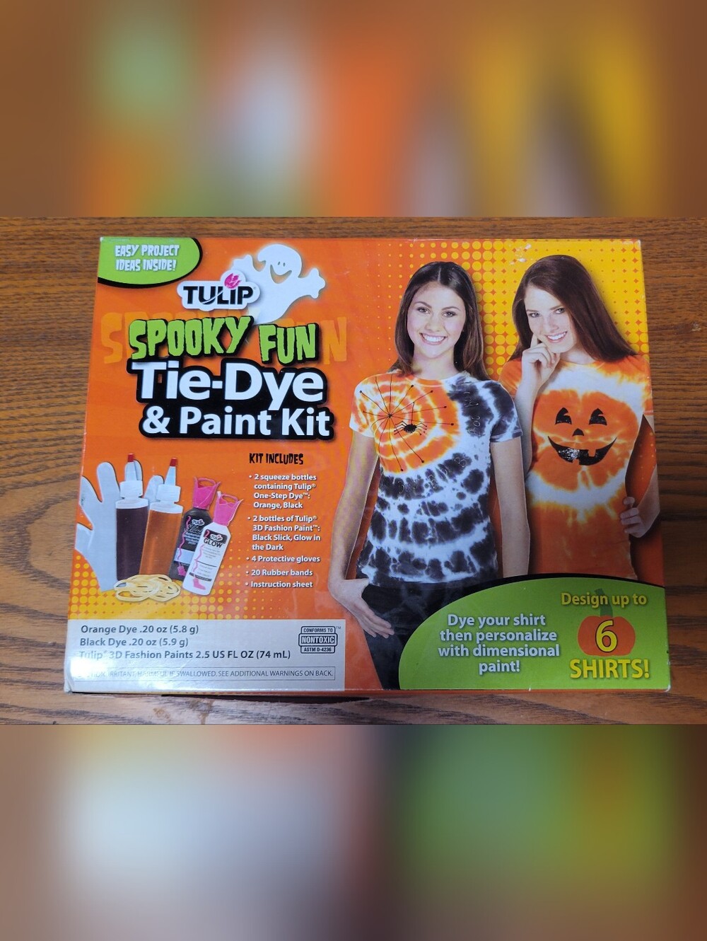 Tulip Spooky Fun Tie-Dye & Paint Kit - Orange, Black, White